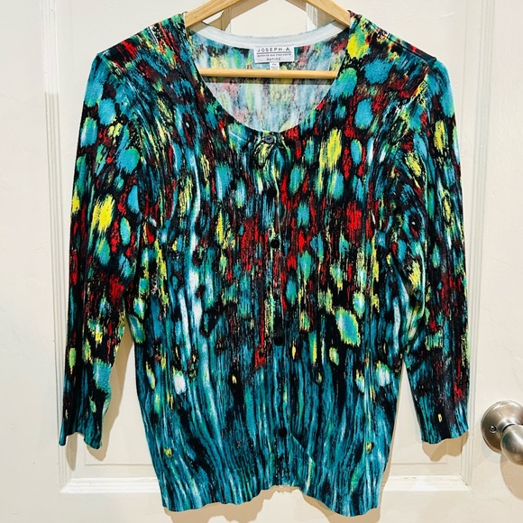 {Jospeh A} Watercolor Lightweight Cardigan - Picture 2 of 5